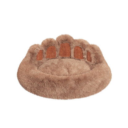 Cute Bear Paw Plush Pet Bed