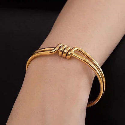 Minimal Art Knotted Bracelet