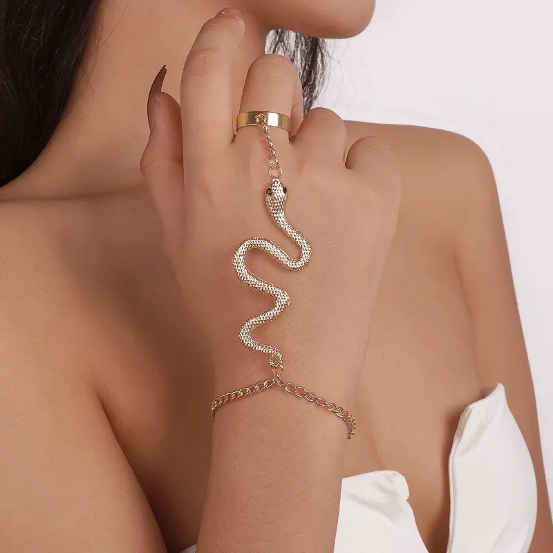 Personality Snake Finger Chain