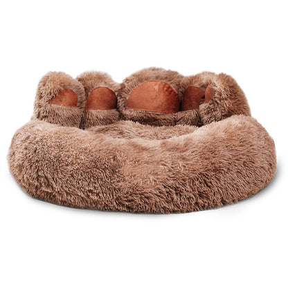 Cute Bear Paw Plush Pet Bed