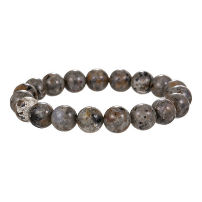 Natural Flame Stone Bead Bracelet