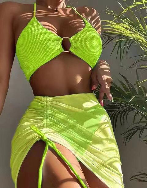 3-Piece Halter Bikini Set