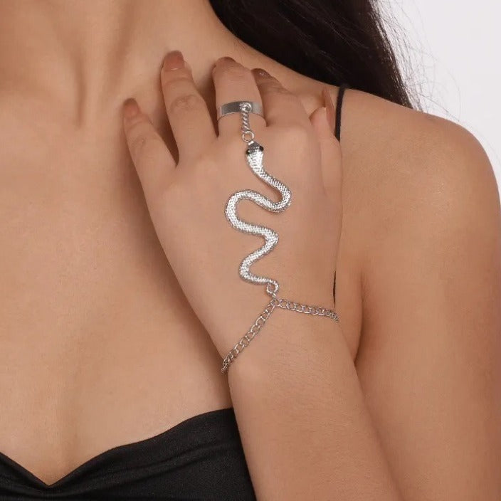 Personality Snake Finger Chain