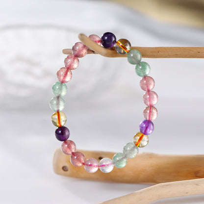 Strawberry Quartz Bead Bracelet