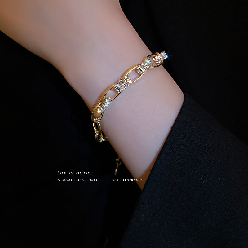 Lux Zircon Geometric Bracelet