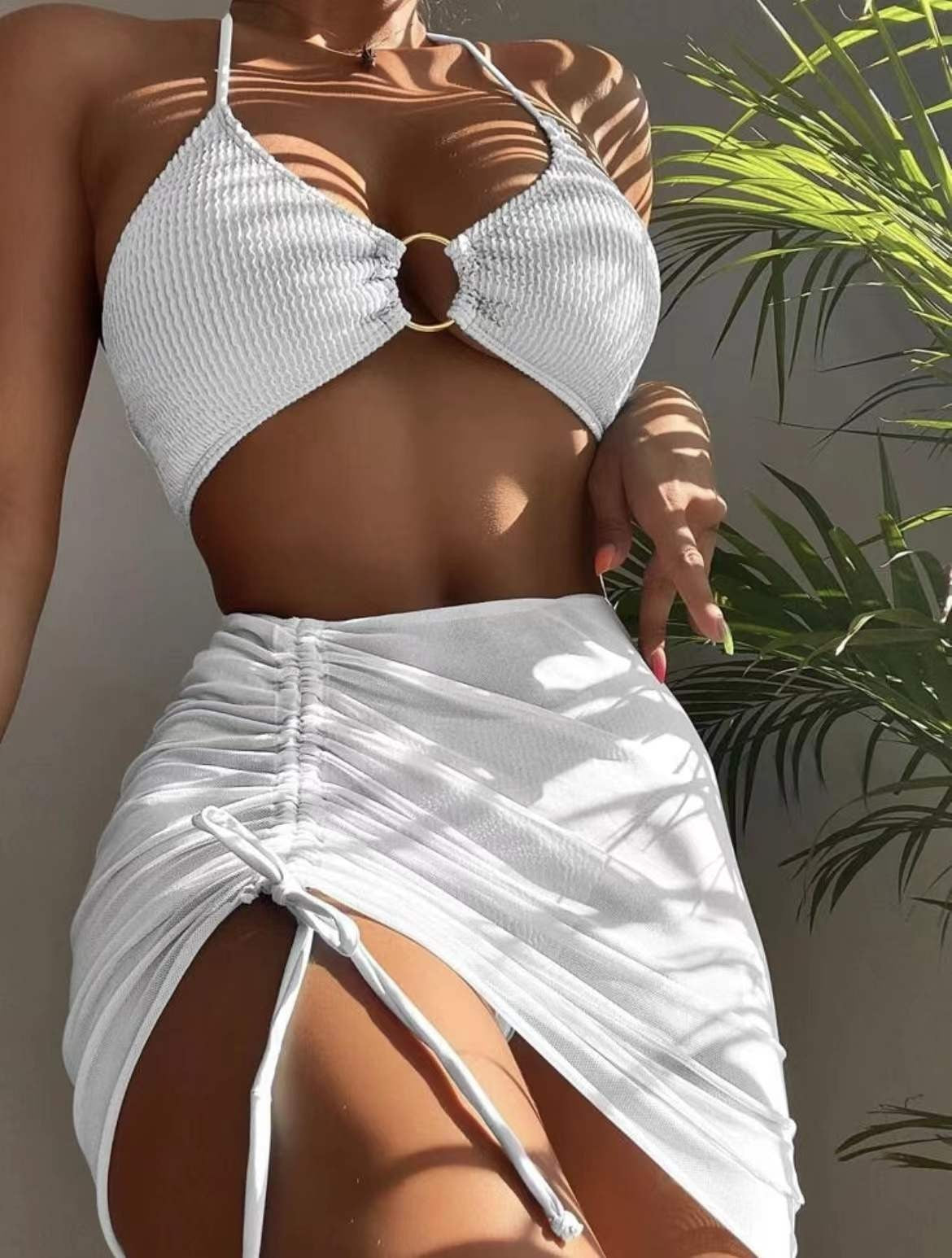 3-Piece Halter Bikini Set