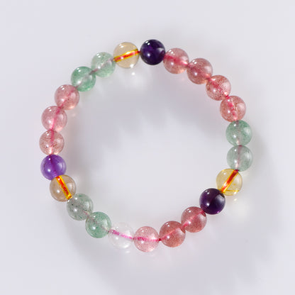 Strawberry Quartz Bead Bracelet